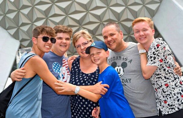 The Halbrook Family at Epcot